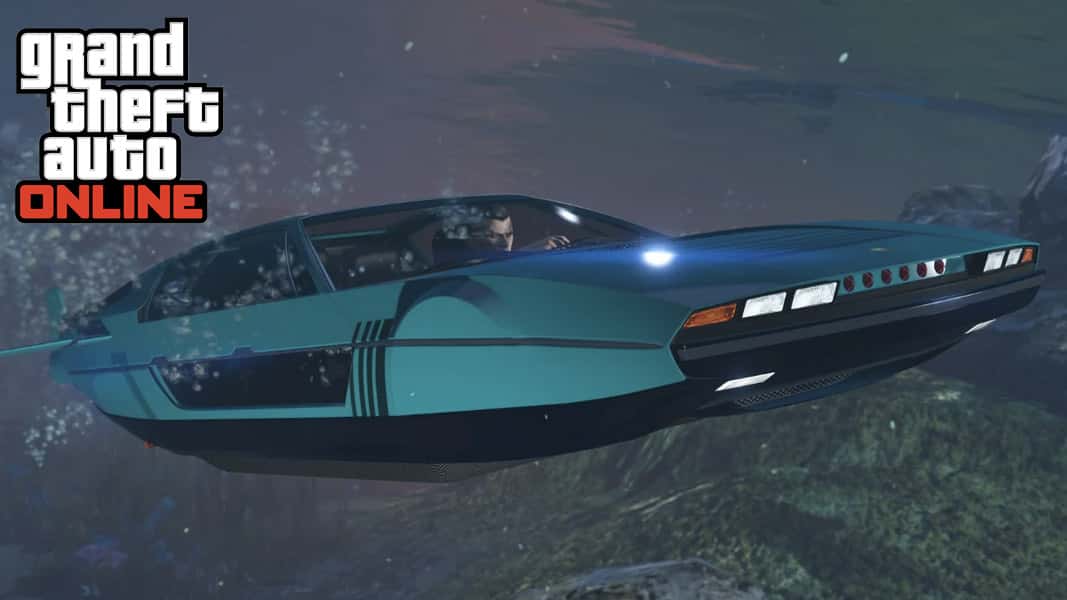 GTA Online car underwater