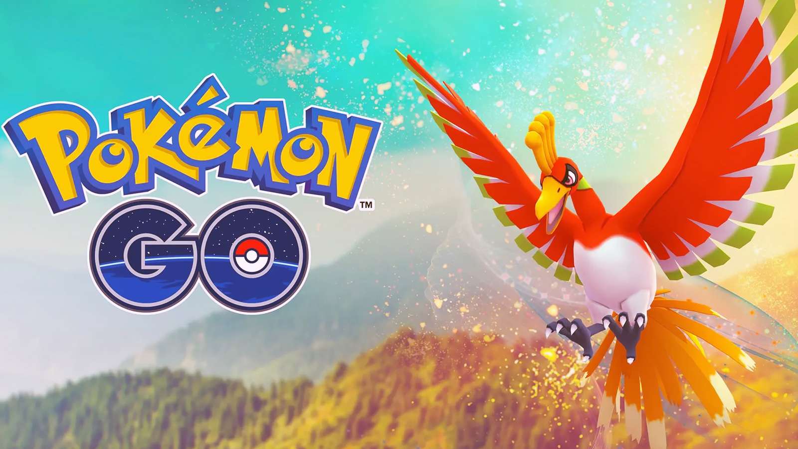 Screenshot of Ho-oh event in Pokemon Go.