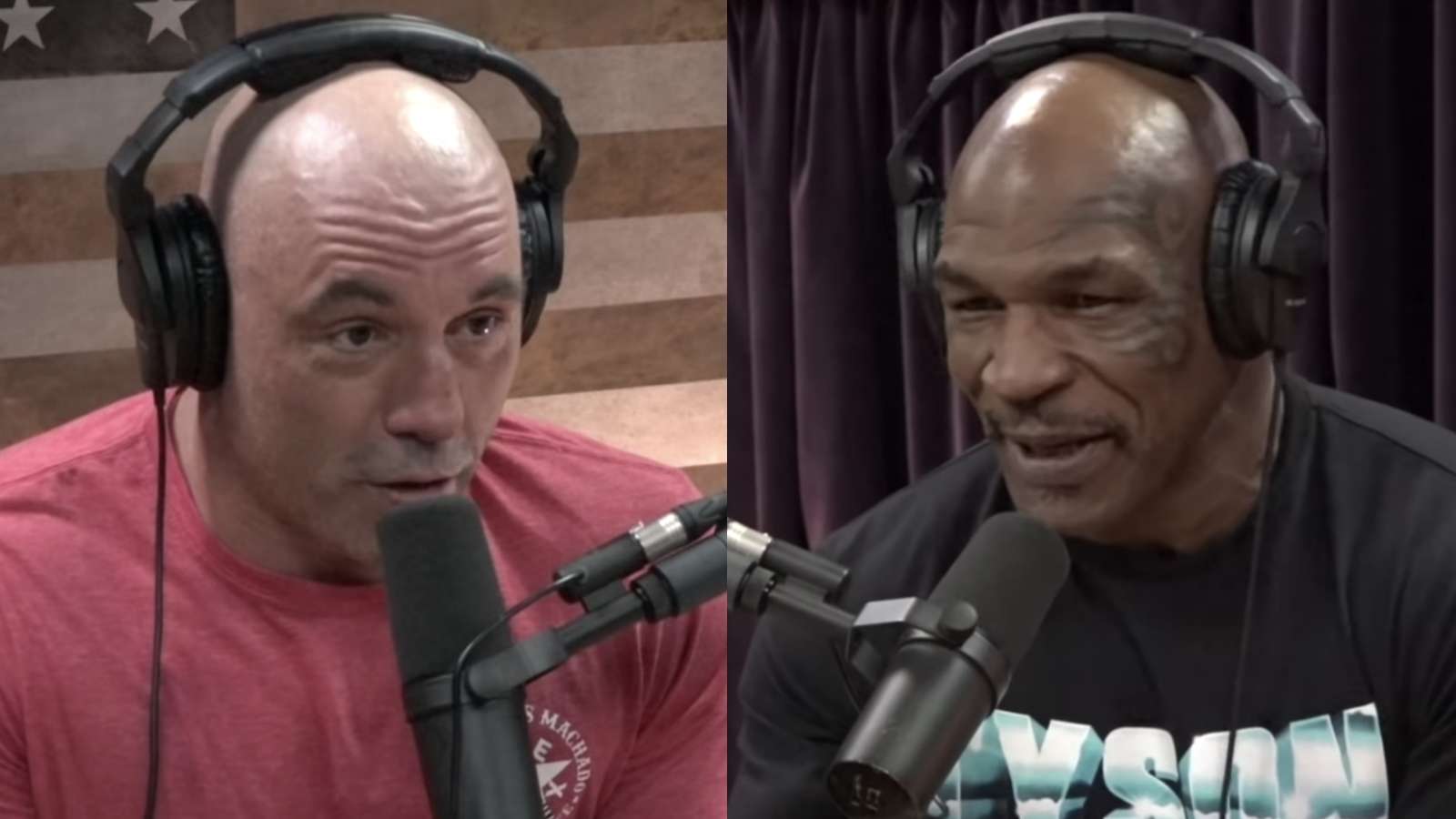 Joe Rogan and Mike Tyson on JRE podcast