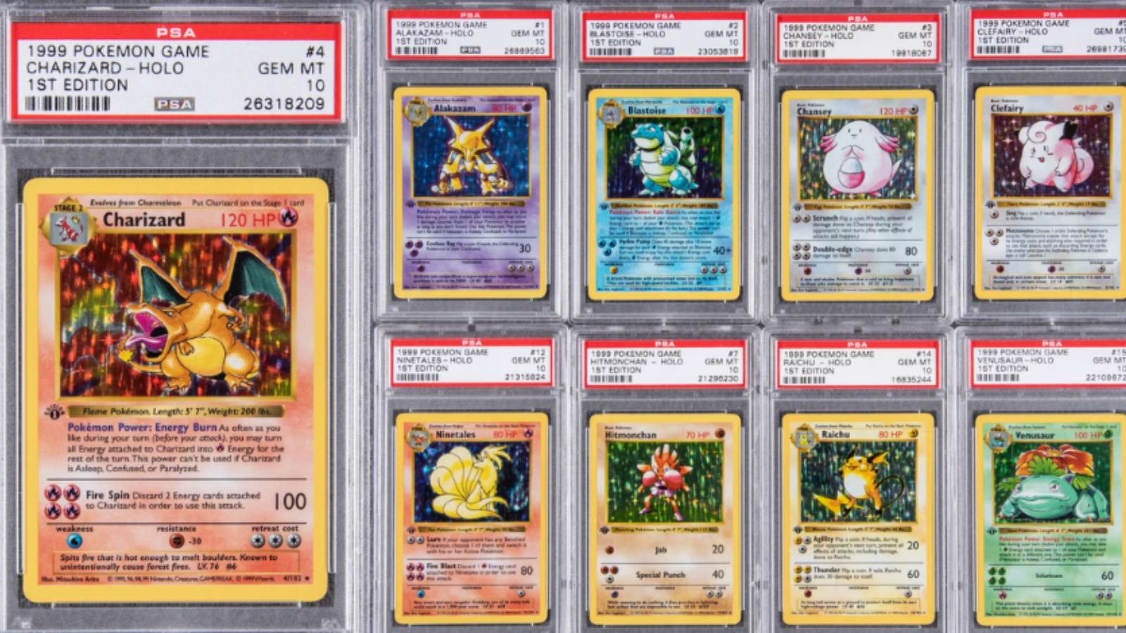 Rare PSA10 Pokemon cards