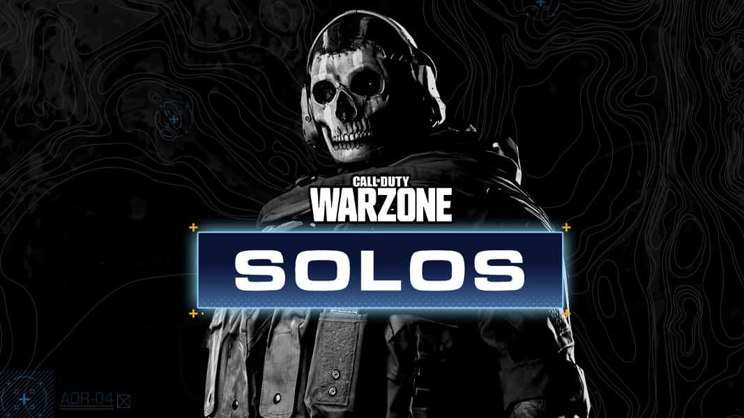 Ghost in Warzone with the solos logo