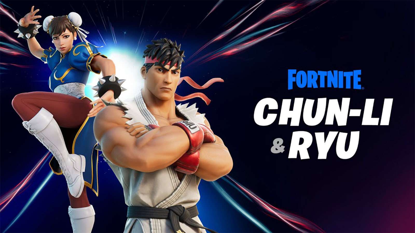 Fortnite Chun li Ryu Skins Street Fighter