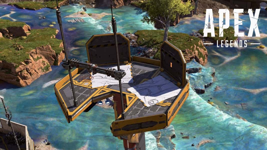 An observation tower raising in Apex Legends