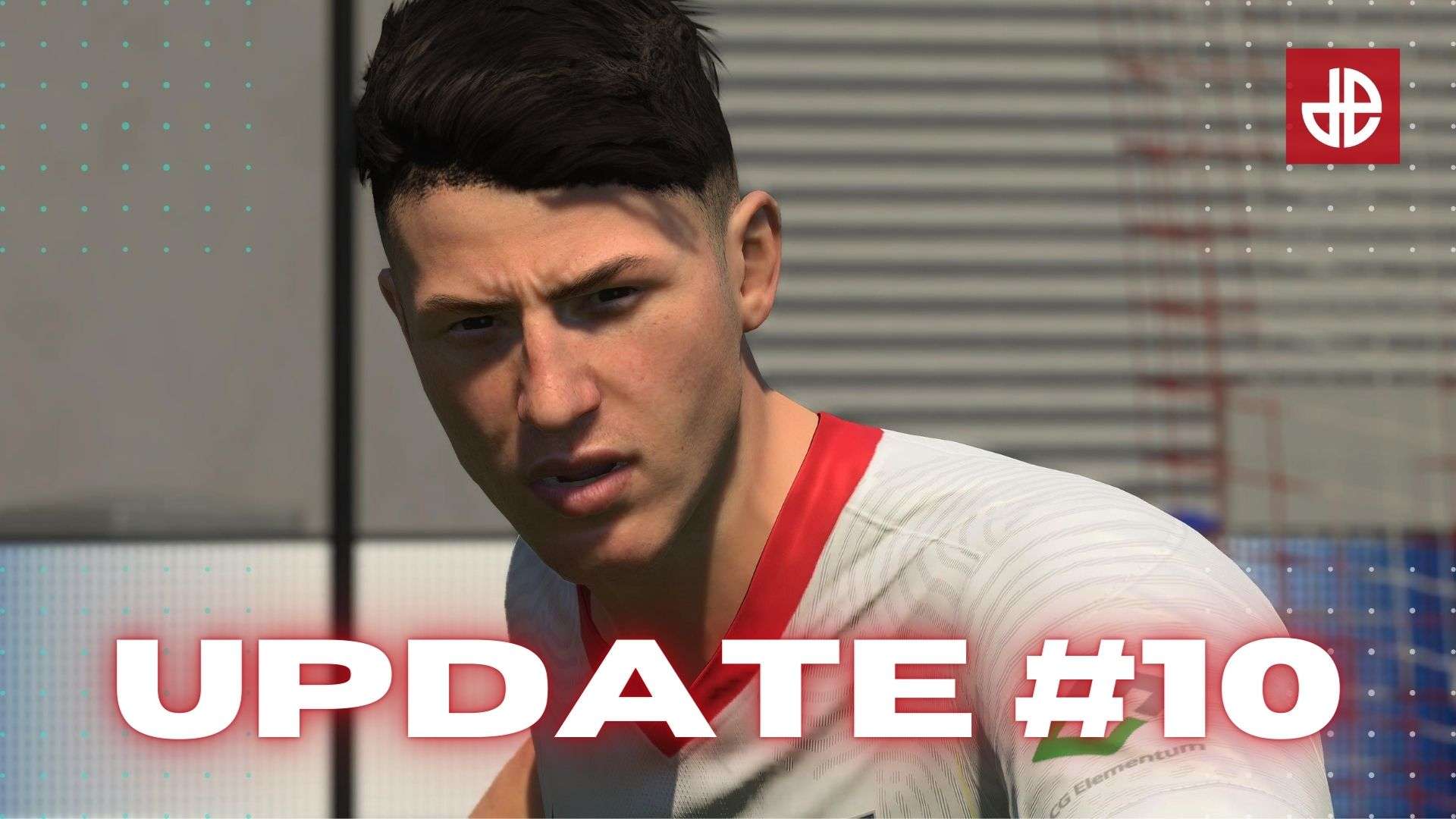 Red Bull Leipzeg player standing over FIFA 21 Title Update 10 patch notes.