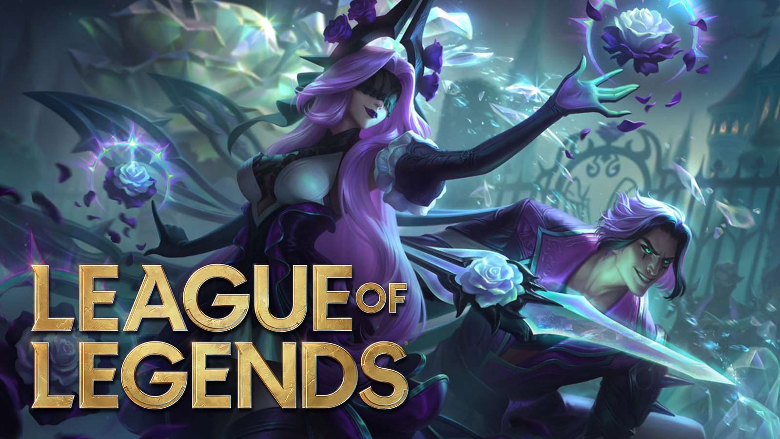 Syndra and Talon "Twisted Rose" skins next to League of Legends patch 11.3.