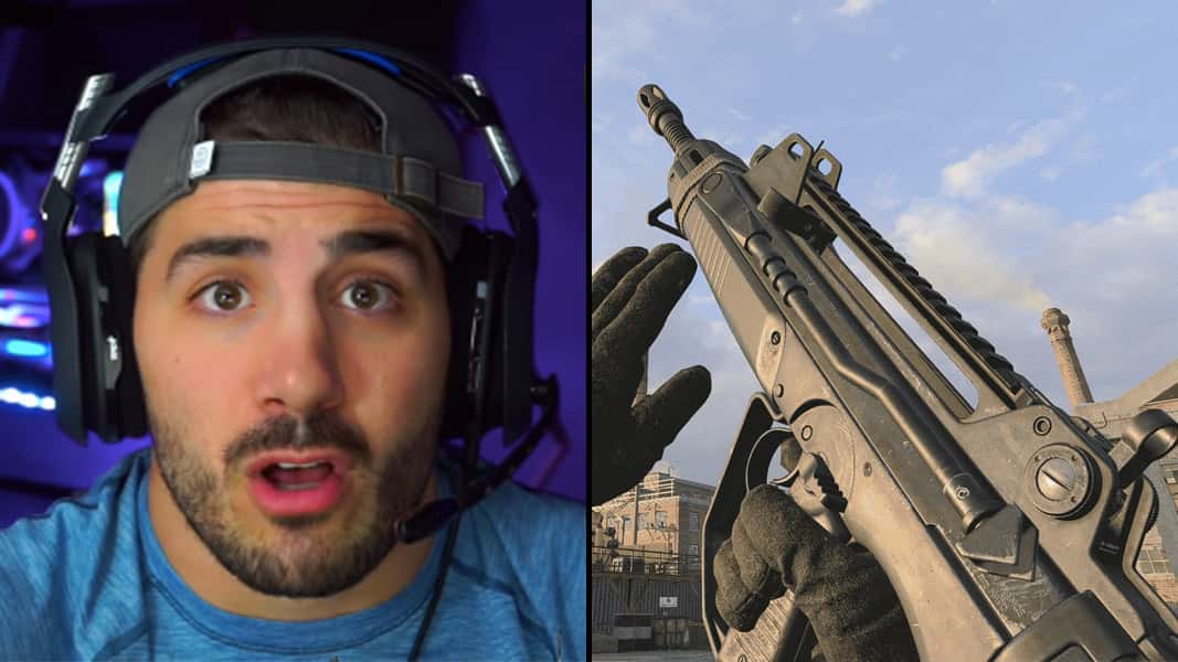 Nickmercs side-by-side with a FFAR from Cold War