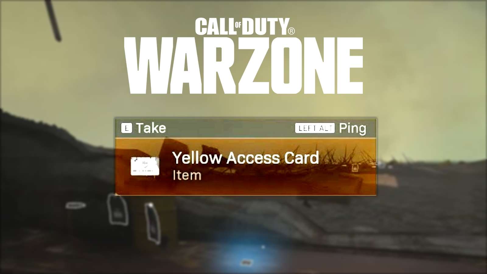 Warzone yellow access card location