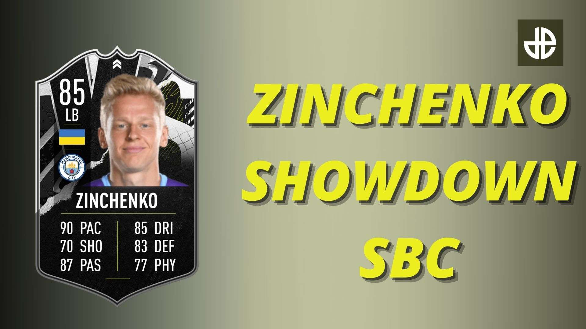 Zinchenko showdown SBC card in FIFA 21