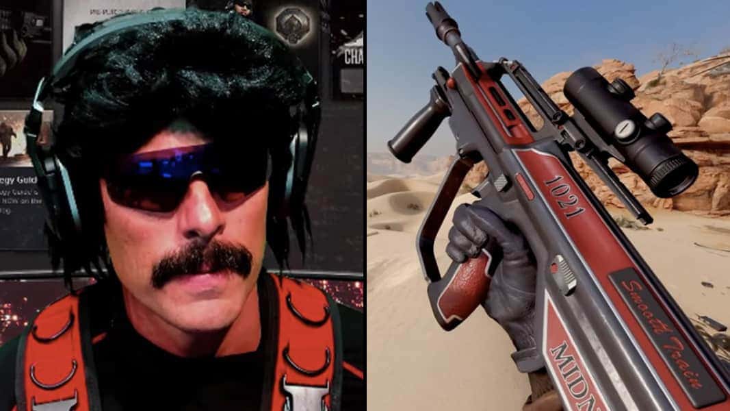 Dr Disrespect and a AUG in Cold war