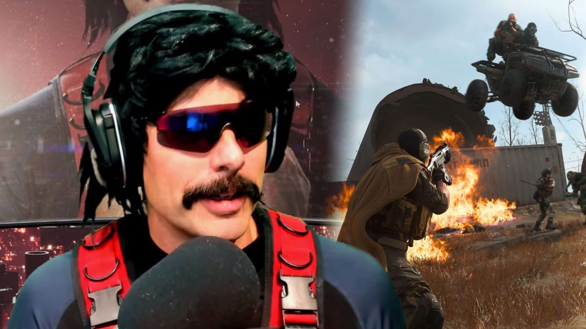 Dr Disrespect playing Warzone