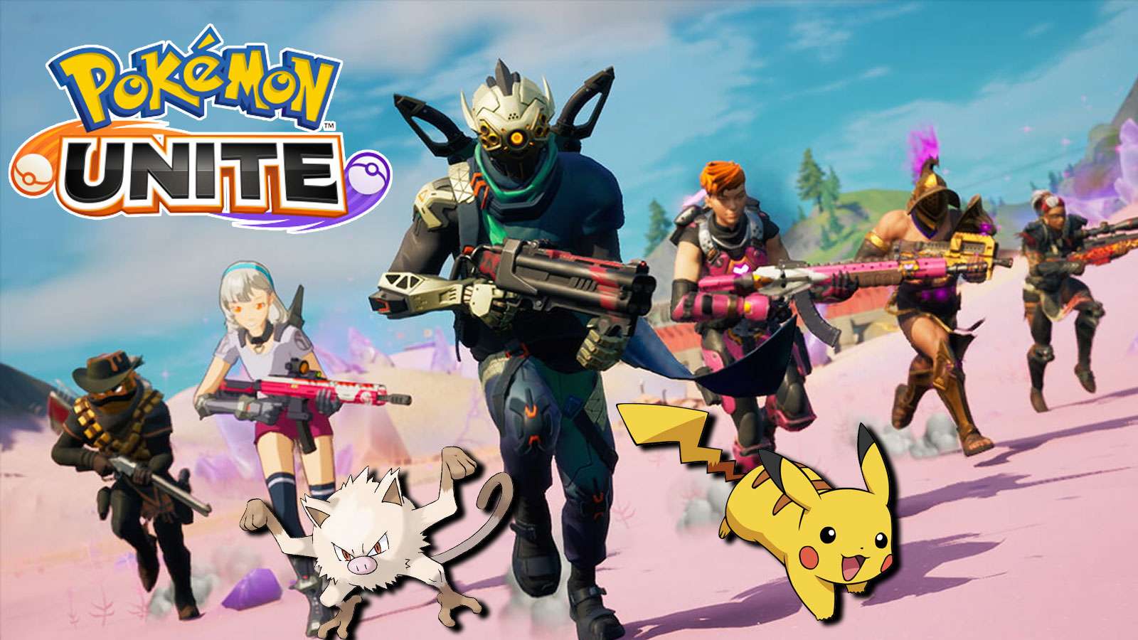 Screenshot of Fortnite with Pokemon characters.