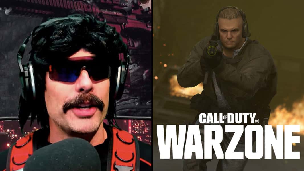 Dr Disrespect and a Warzone character
