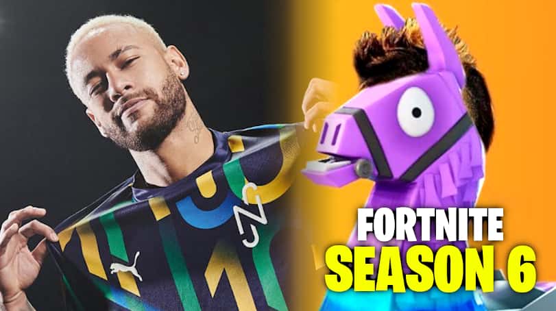 fortnite season 6 neymar collab teaser trailer skin