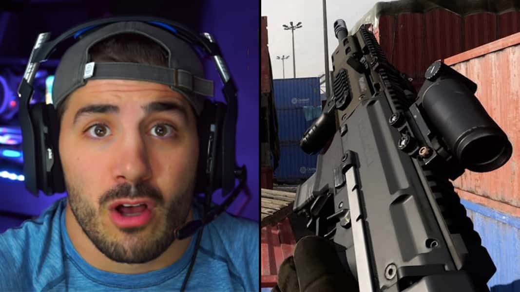 Nickmercs side-by-side with cx-9 smg