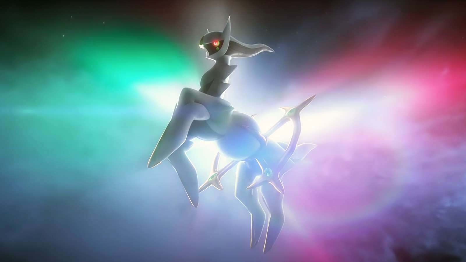Screenshot of Legendary Pokemon Arceus in Pokemo Legends trailer.