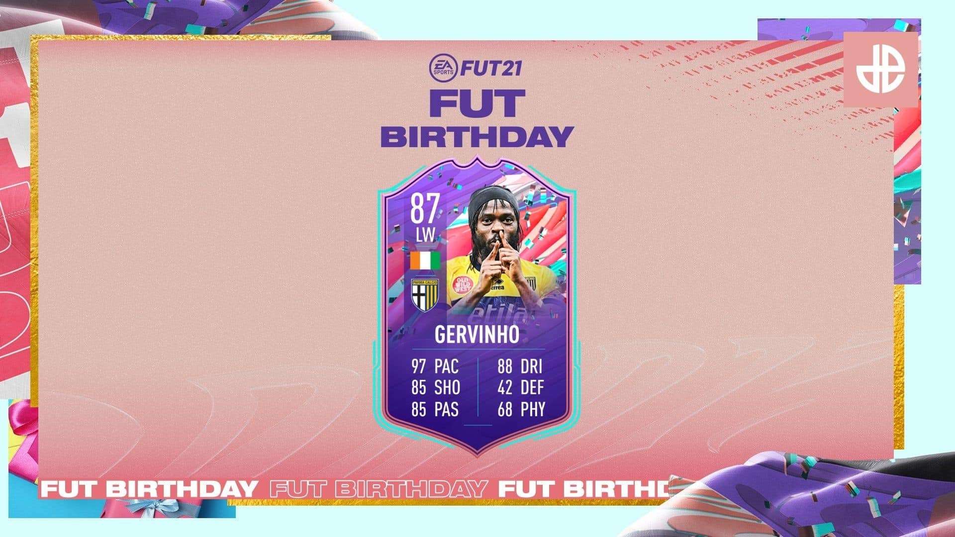 Gervinho FIFA 21 FUT Birthday SBC