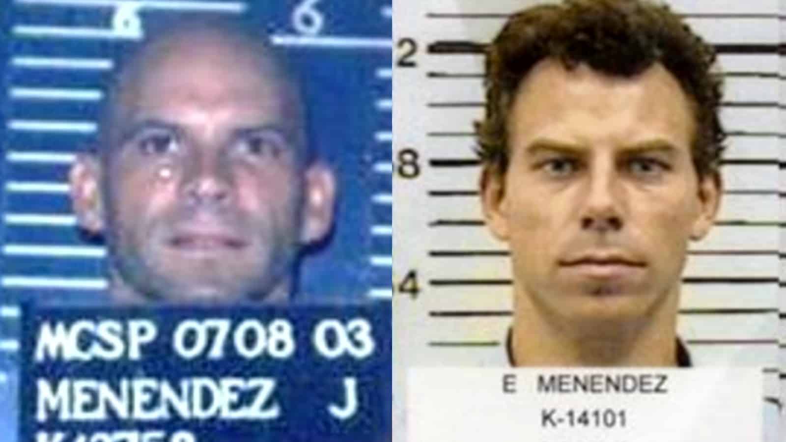 Menendez brothers in their mugshots