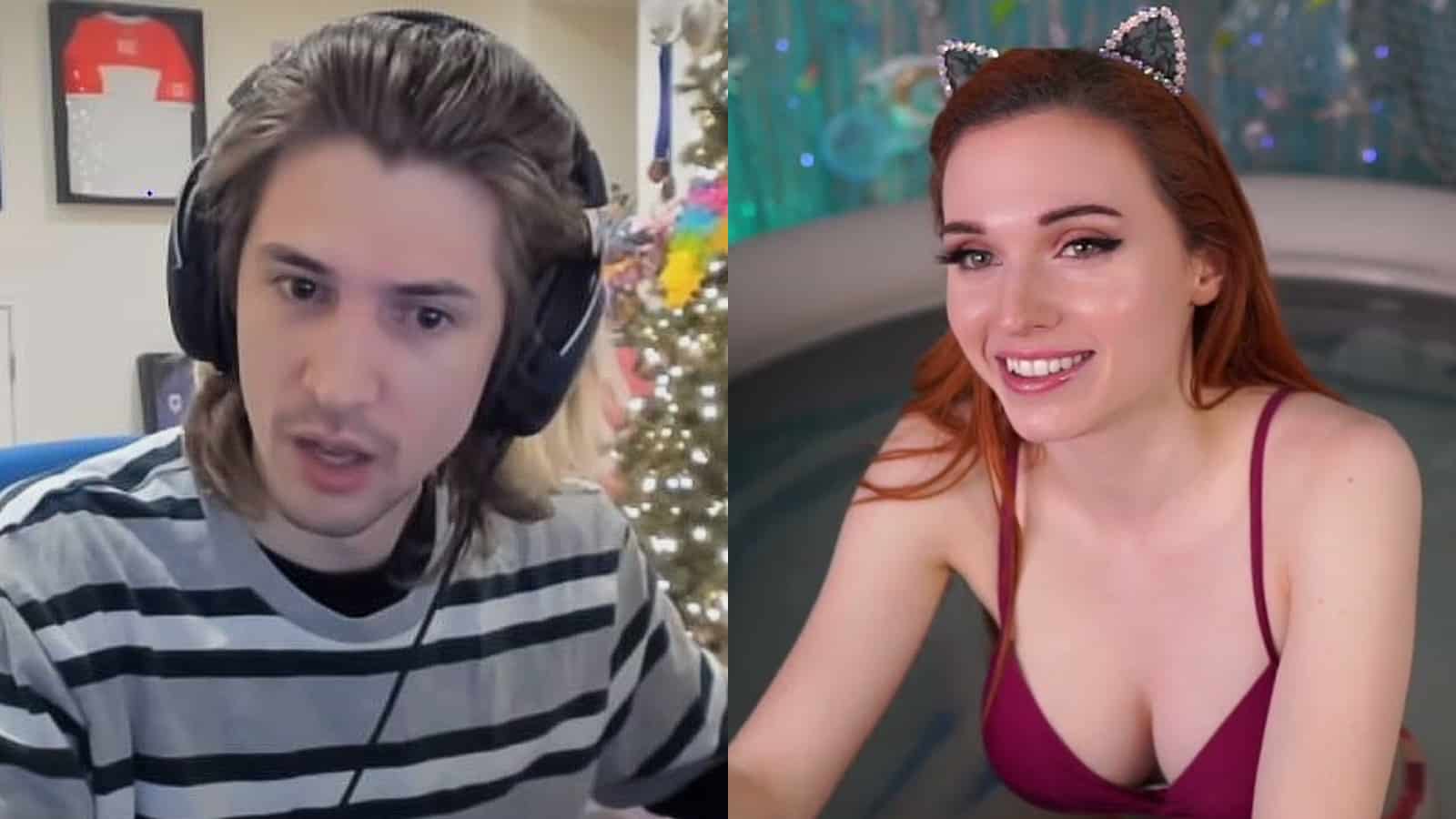 xqc next to hot tub twitch stream from amouranth