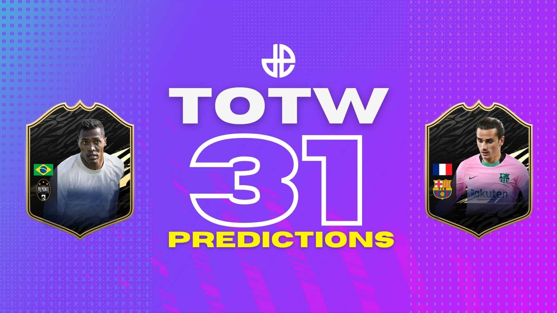 FIFa 21 TOTW 31 predictions with cards