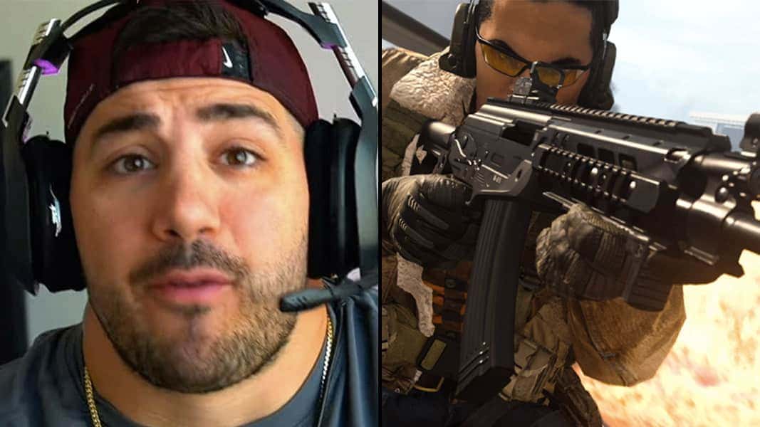 Nickmercs and a warzone character with AMAX