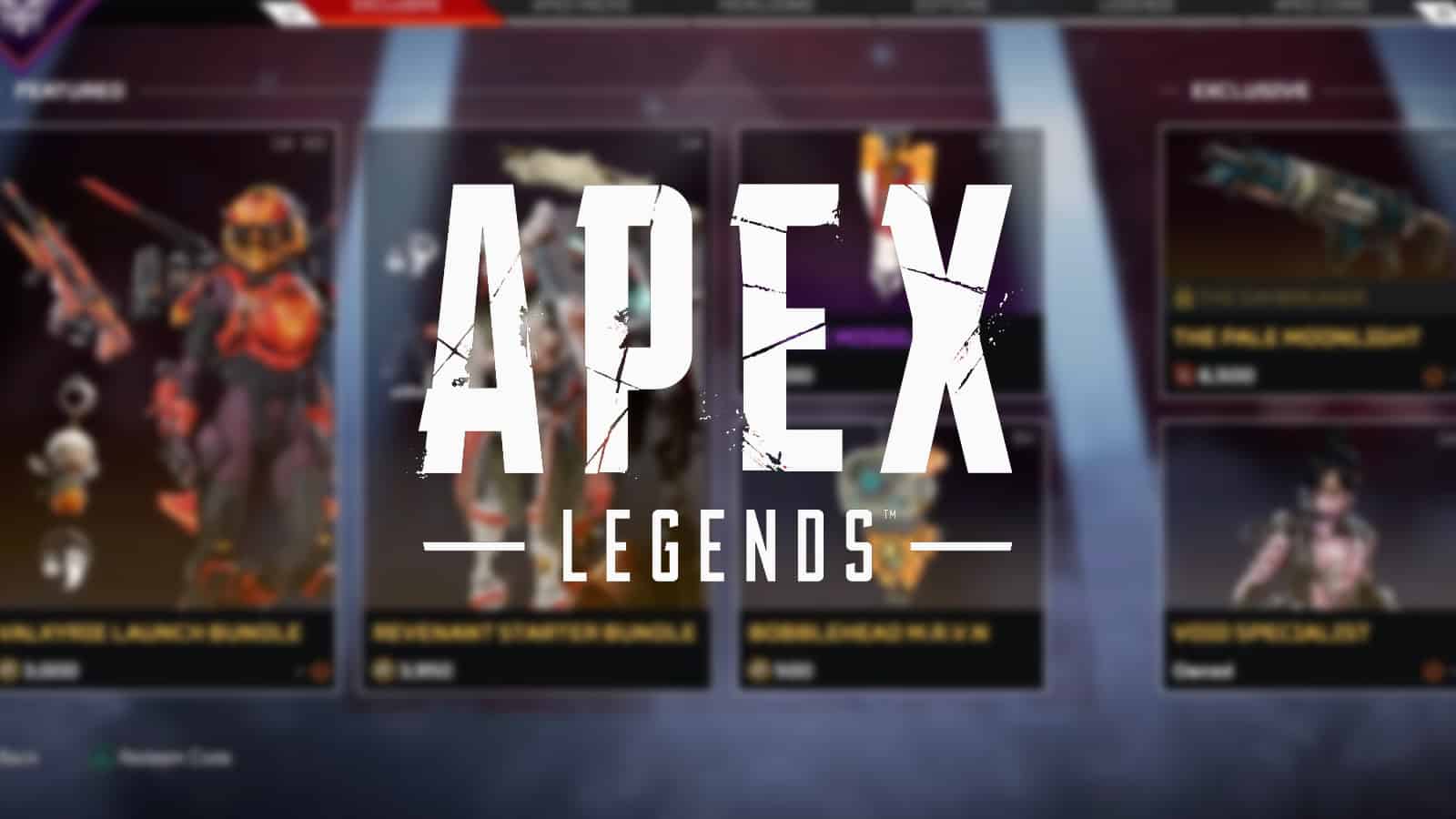 Apex Legends skin prices in store
