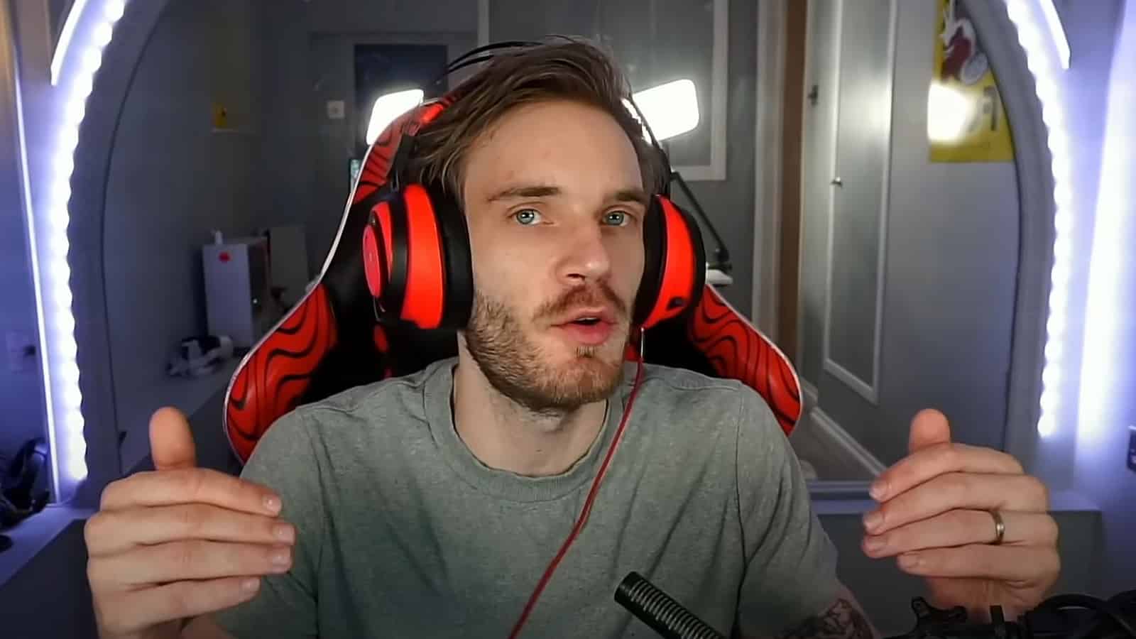 YouTuber PewDiePie giving his take on giveaways
