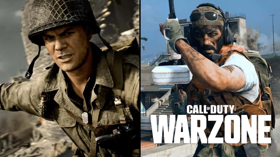 Warzone characters and a World War 2 character
