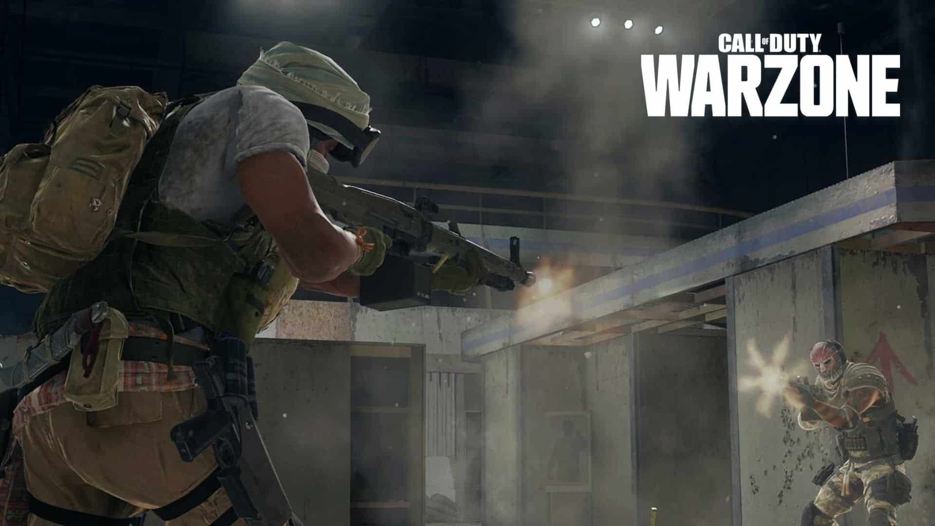 Warzone's hijacked gulag with players fighting