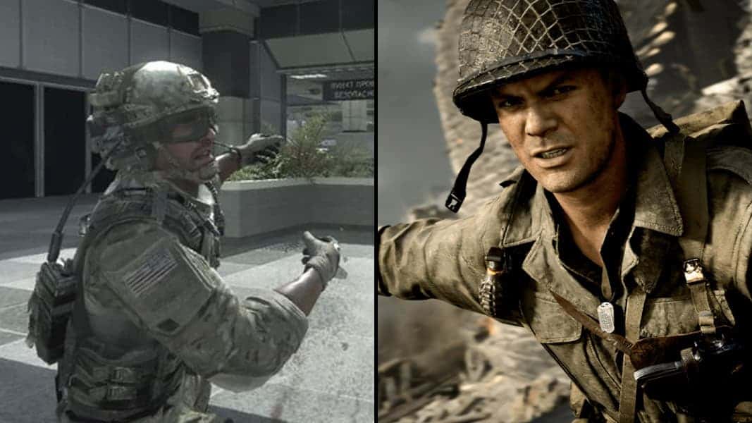 CoD character dying in Terminal alongside world war character