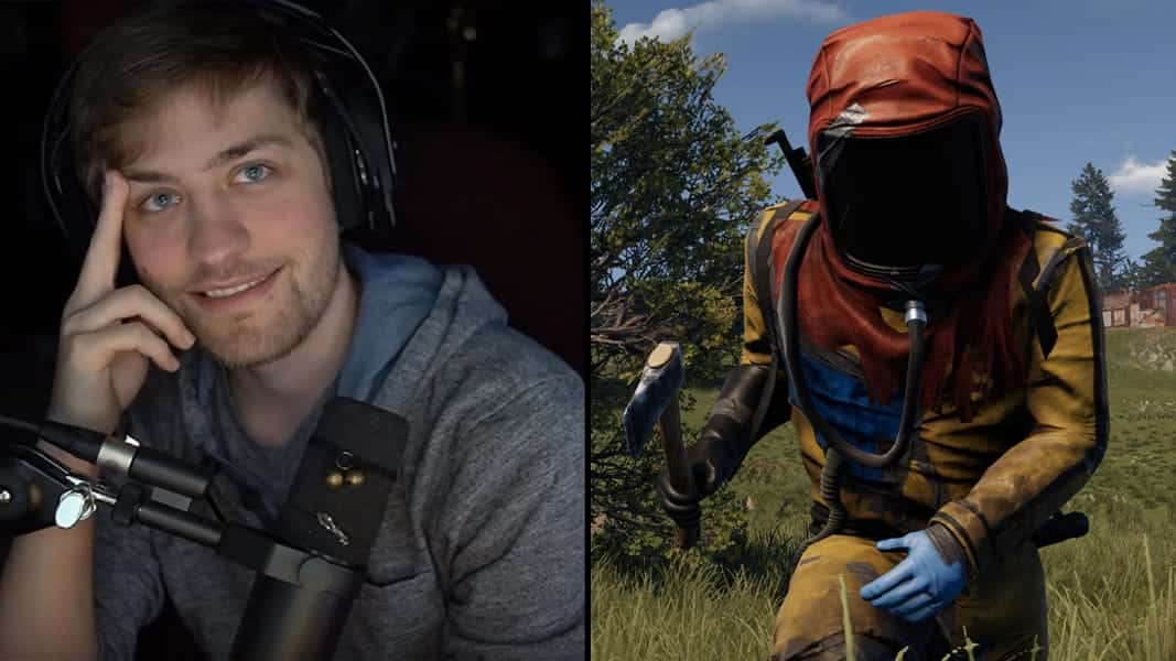 Sodapoppin and a Rust character