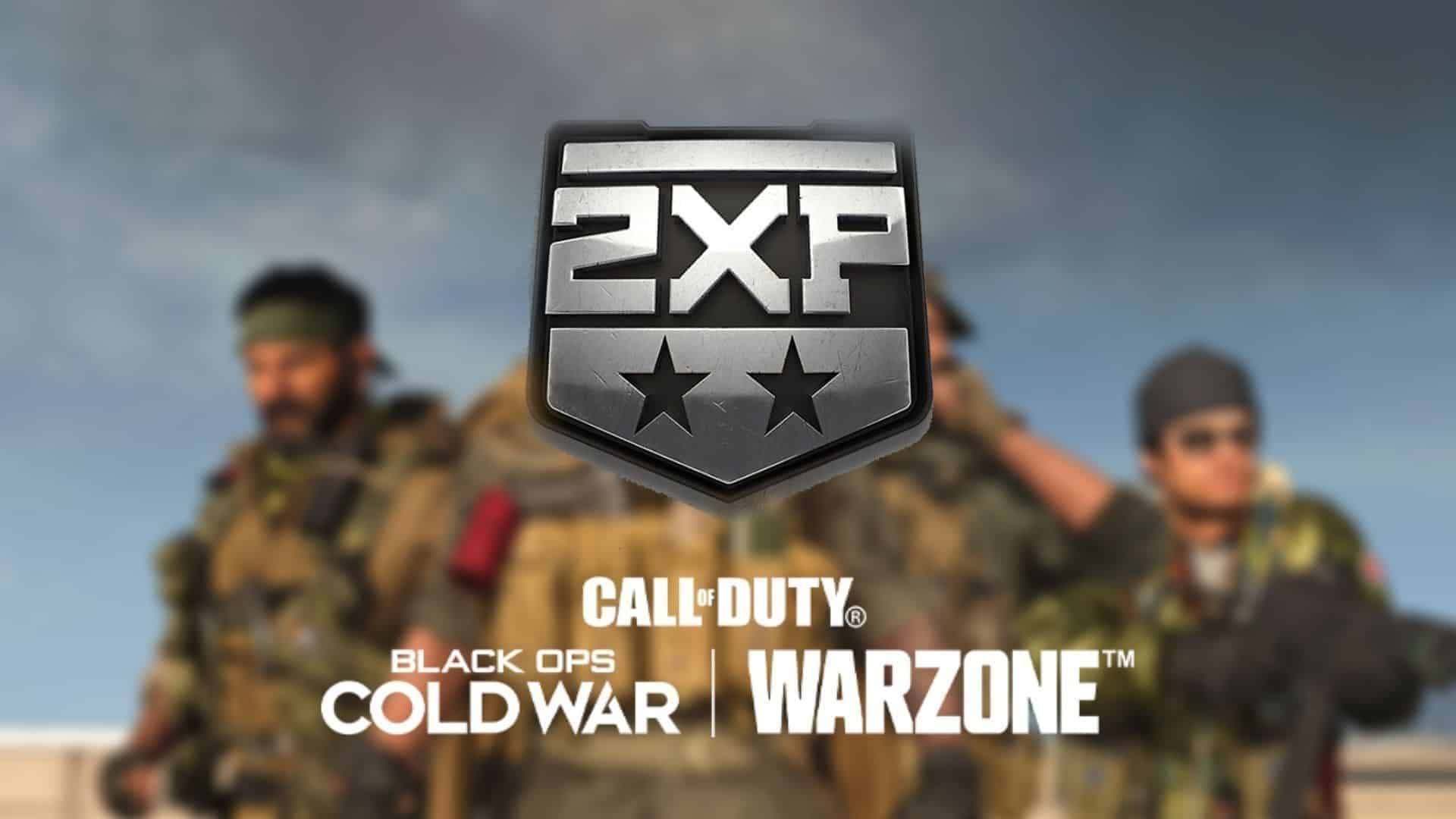 Double XP logos in Warzone