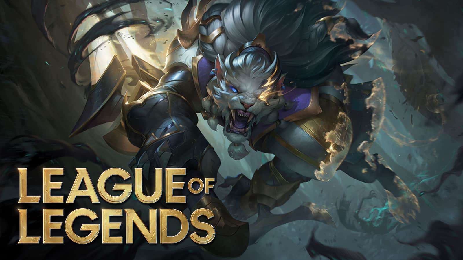 Sentinel Rengar diving into League of Legends patch 11.15 notes logo.