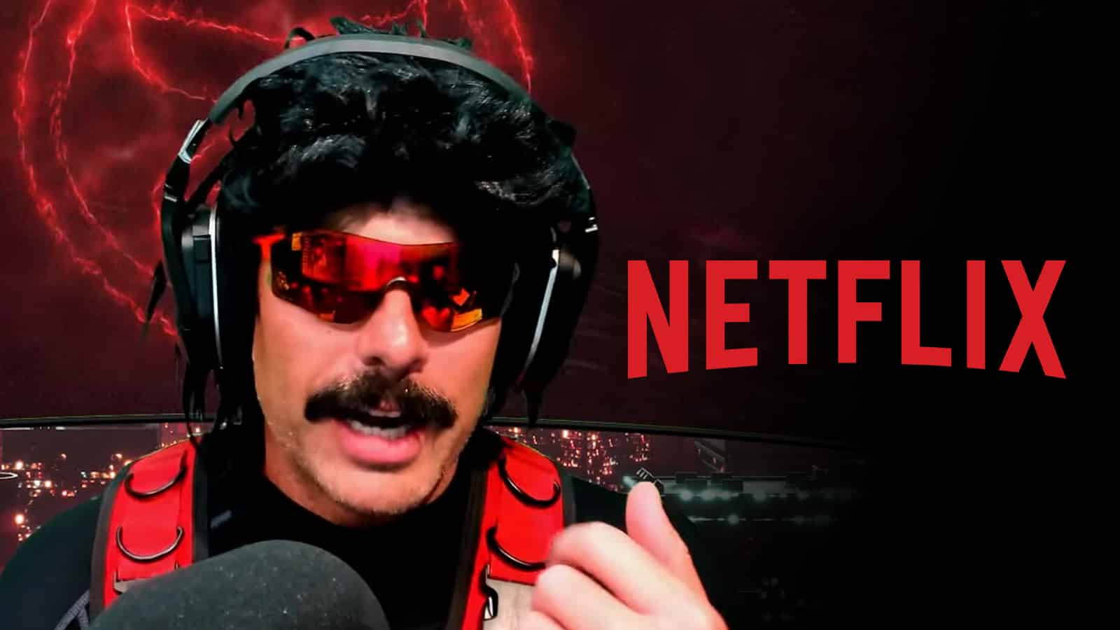 Dr Disrespect explaining why Netflix should sign him up as streaming star.