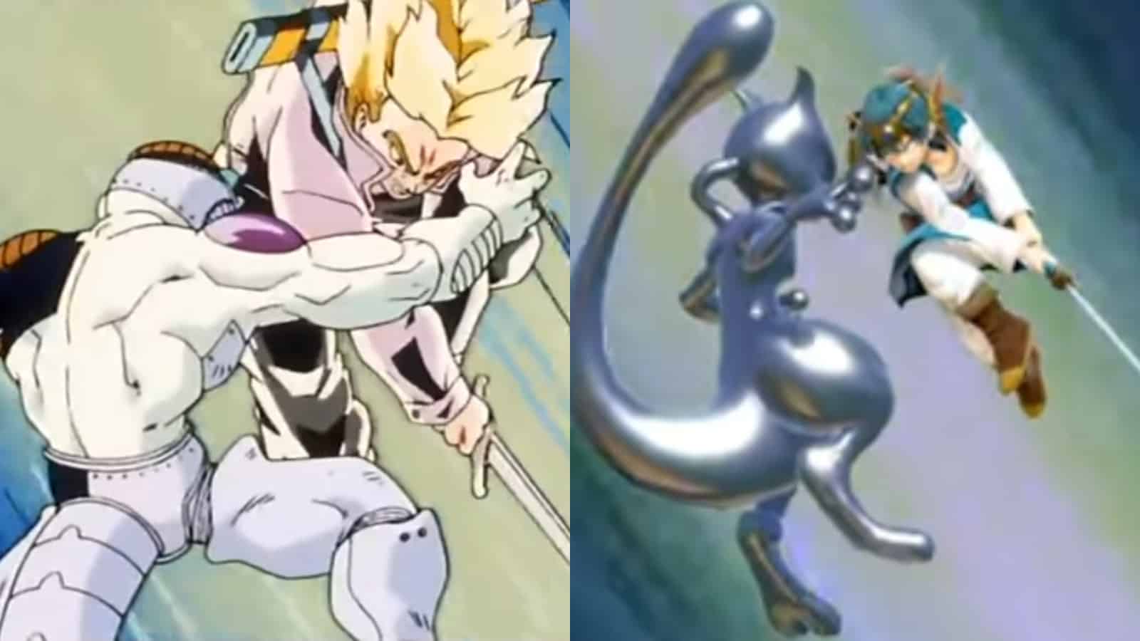 Frieza cut in half in DBZ and Smash Ultimate