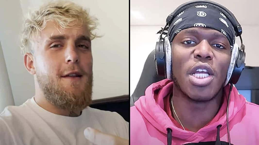 KSI and Jake Paul side by side