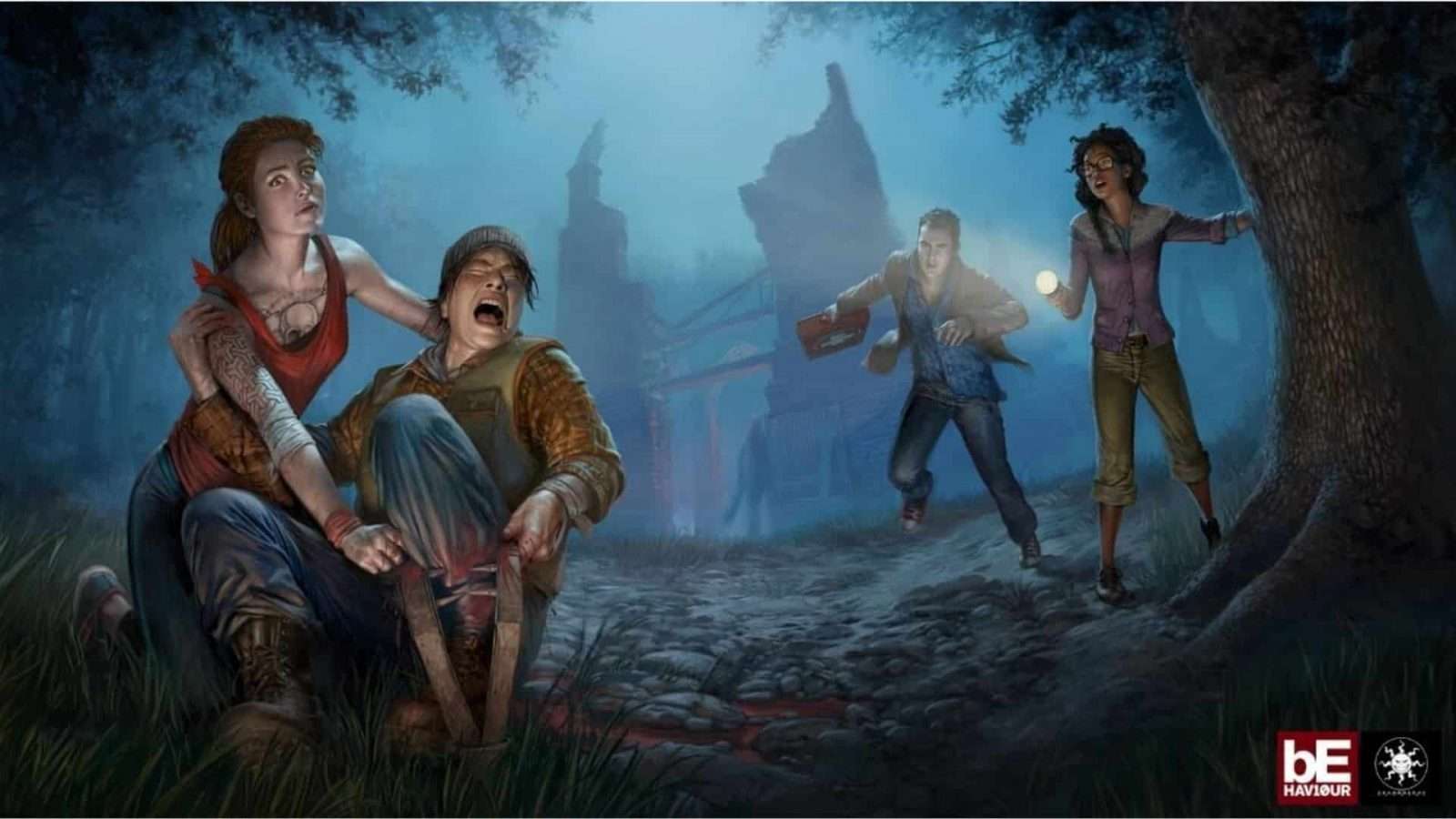 Artwork of a group of Survivors in Dead By Daylight