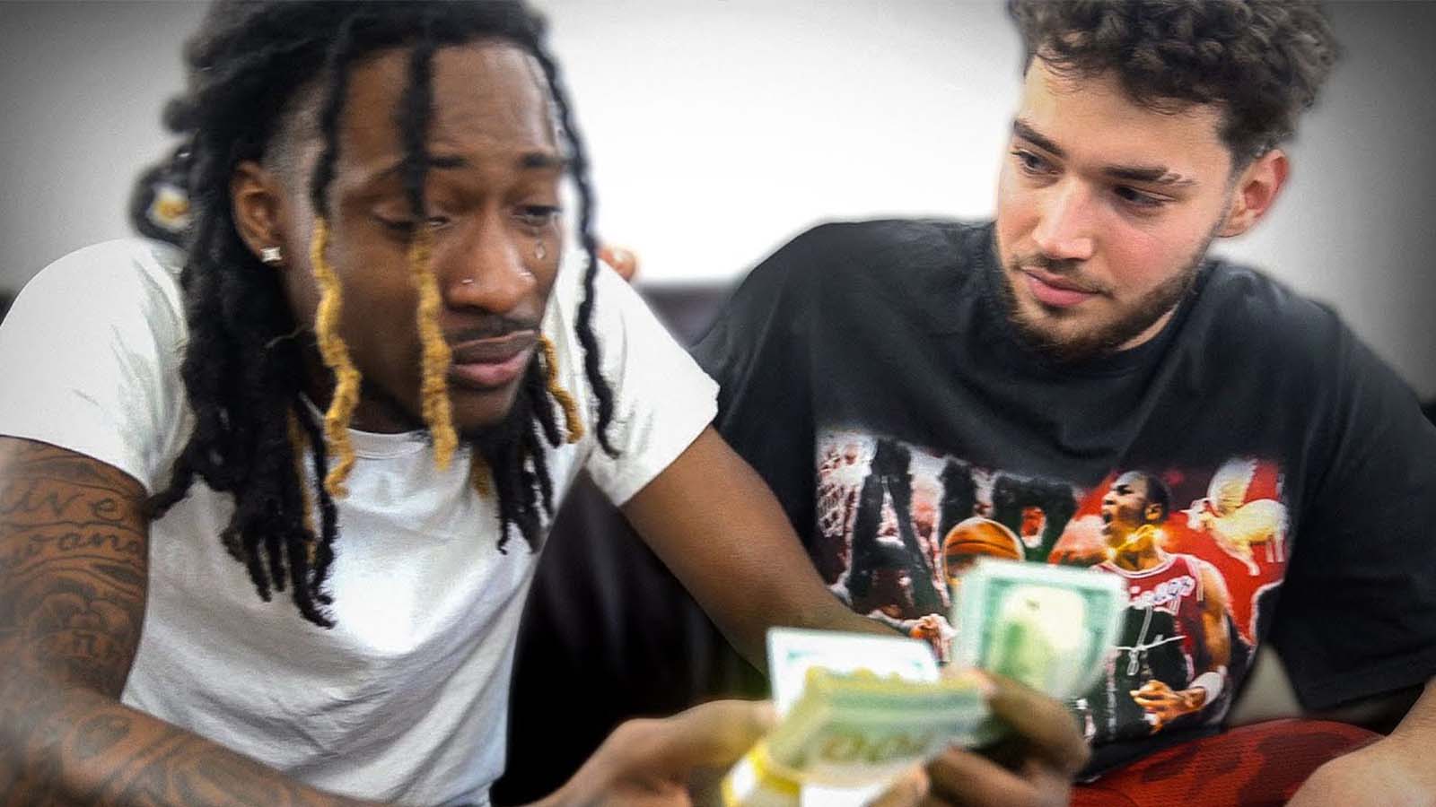 Adin Ross surprises Twitch friend who was shot with rent-free house for a year