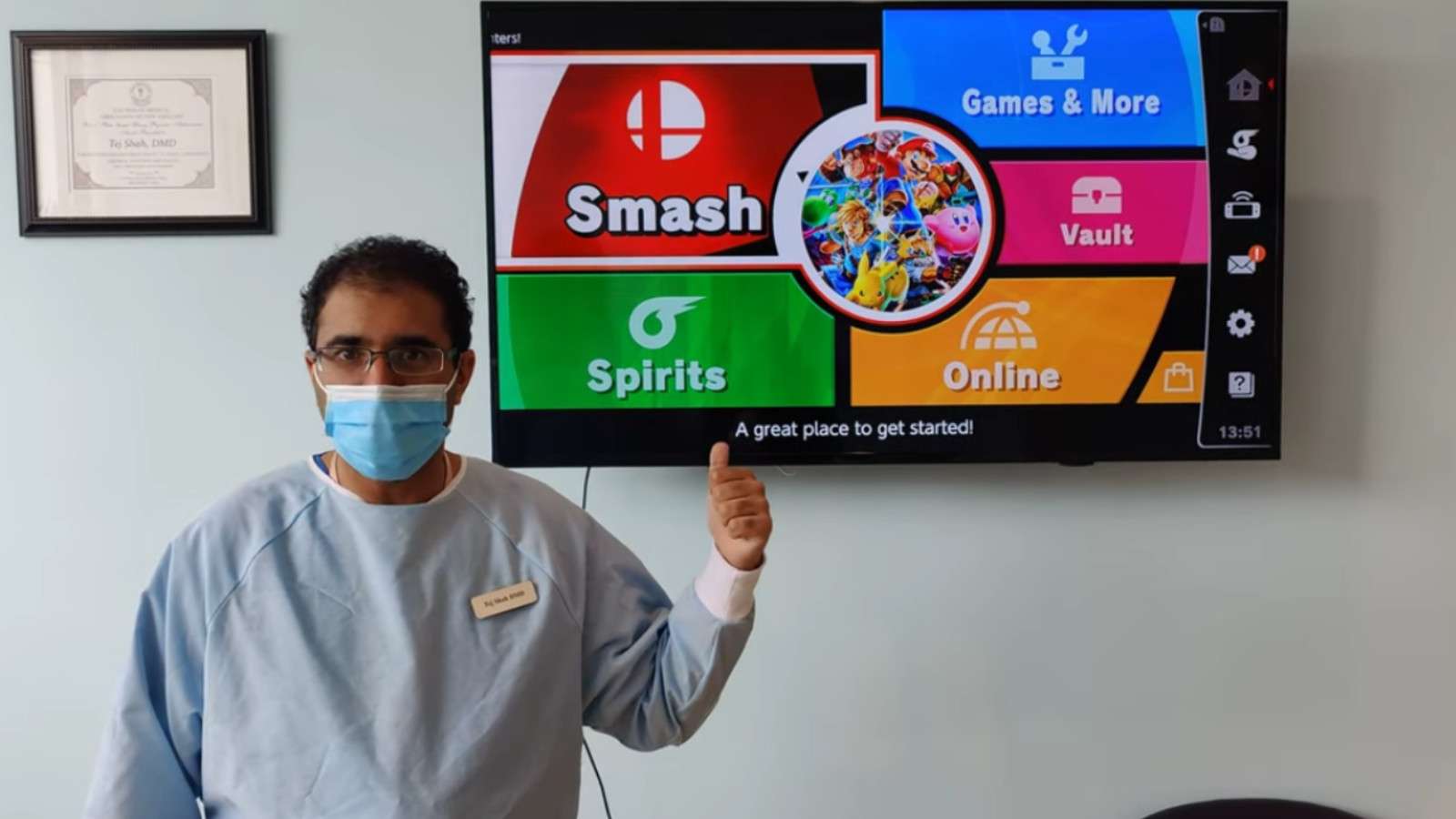 Dr Shah wants to play you in Smash Ultimate