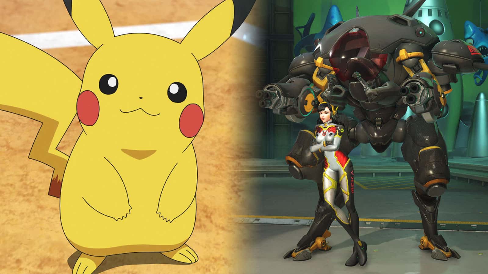 Dva and Pikachu header image