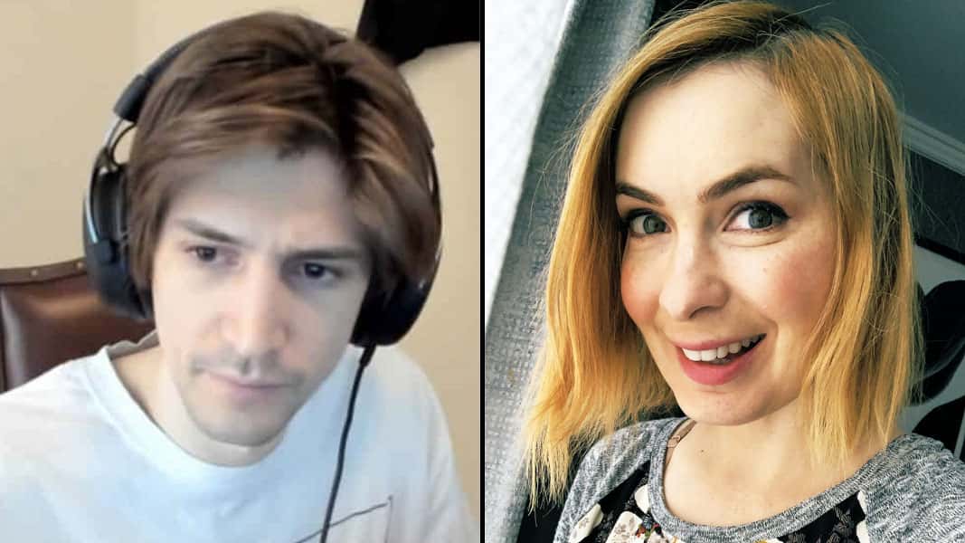 xQc side-by-side with Felicia Day