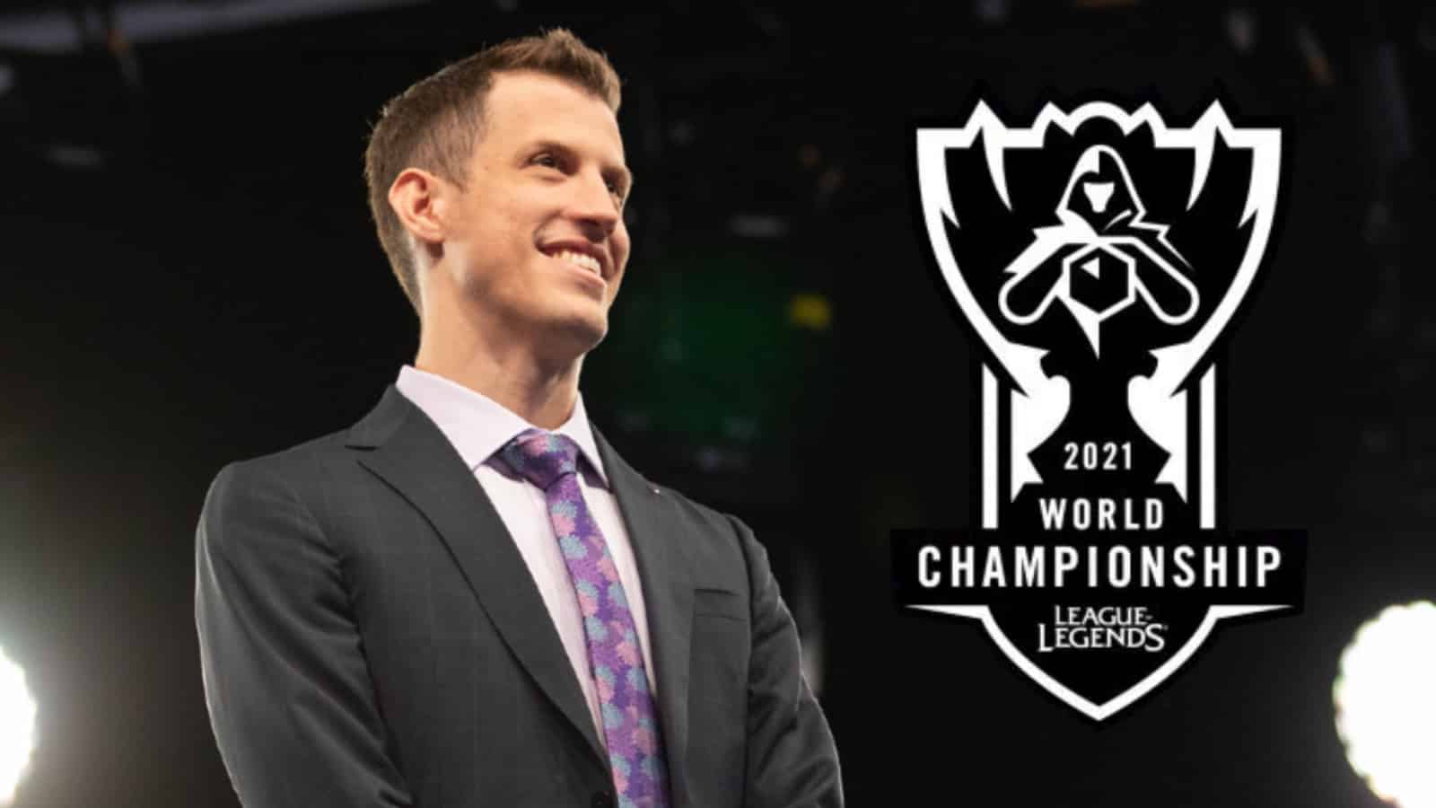 League caster CaptainFlowers steps down from Worlds 2021 broadcast