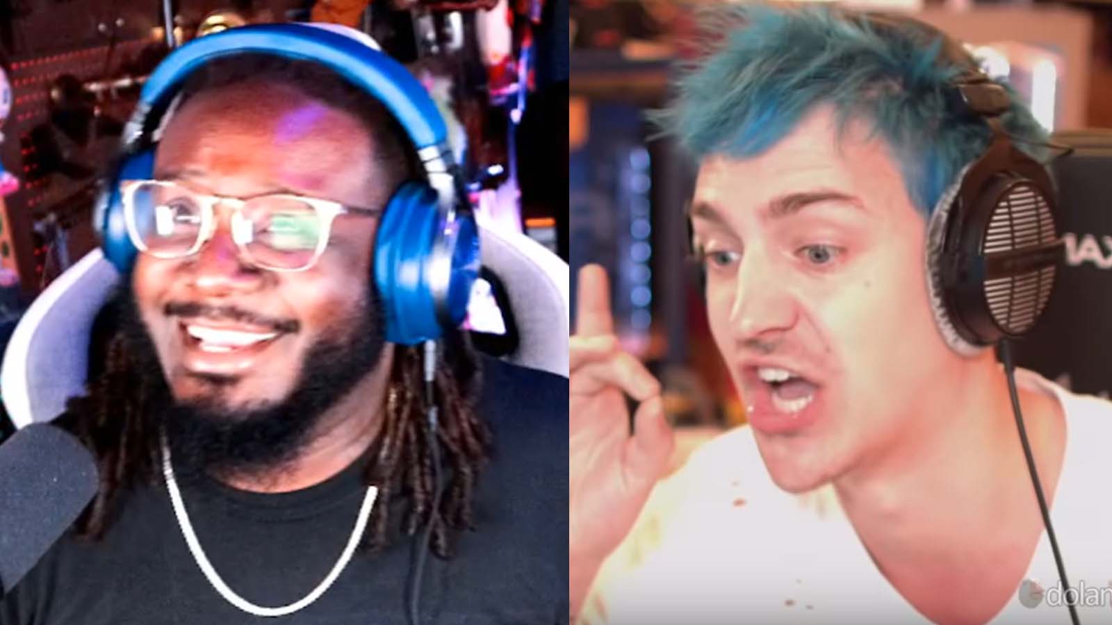 TPain Laughing with Ninja