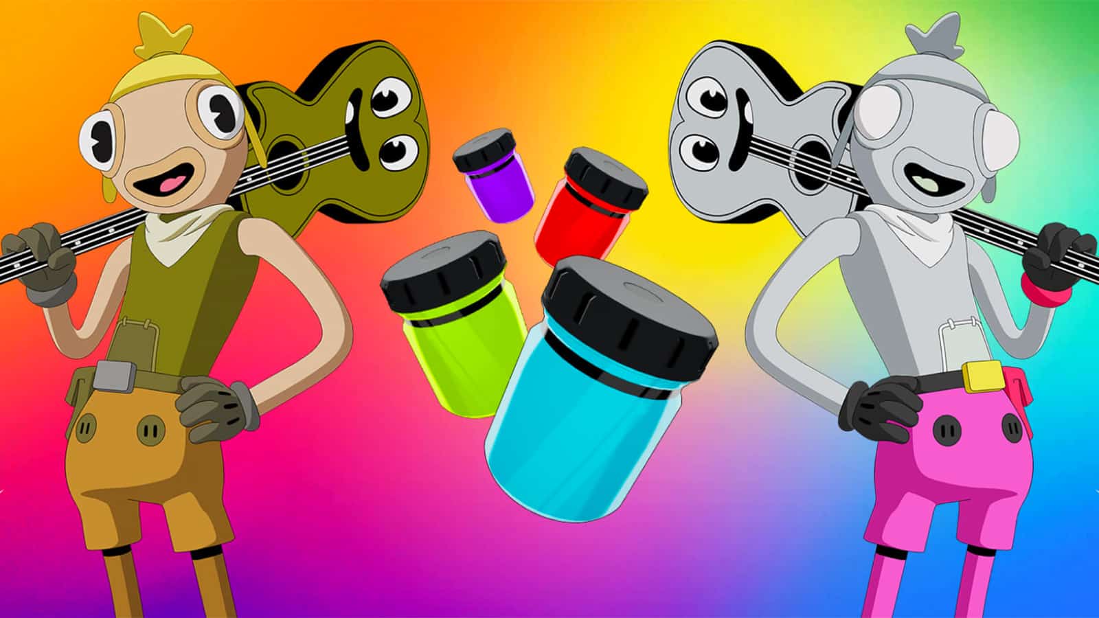 Fortnite Rainbow Ink and Color Bottles for Toona Fish