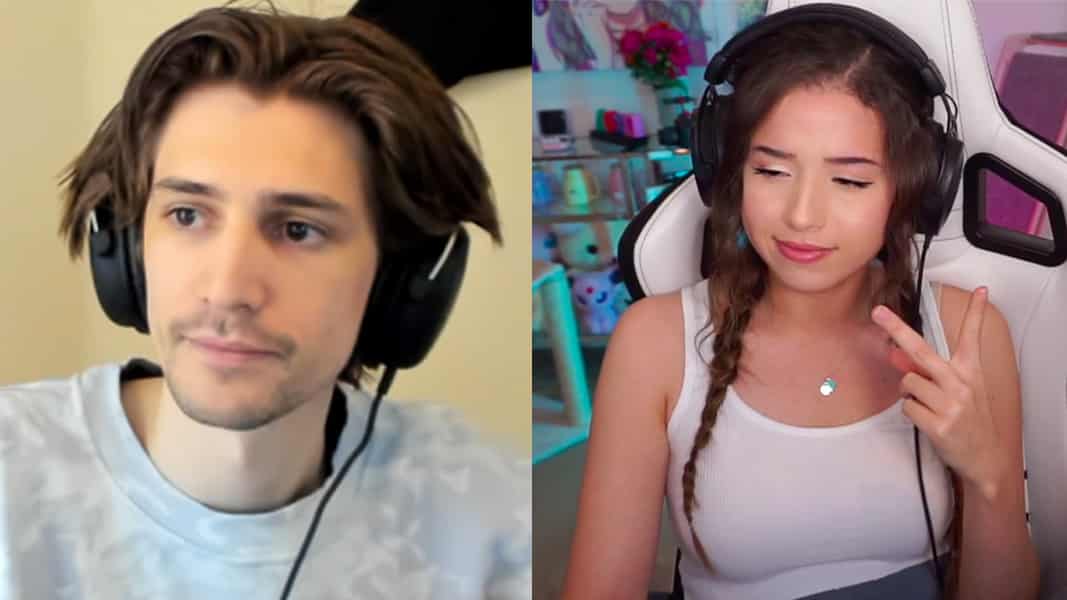 Pokimane and xQc streaming