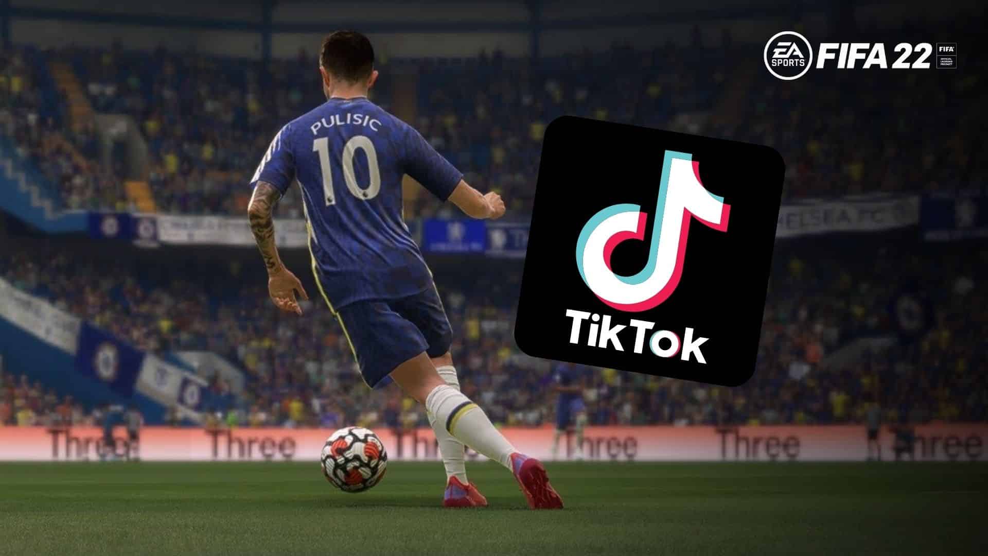fifa 22 and tiktok logo