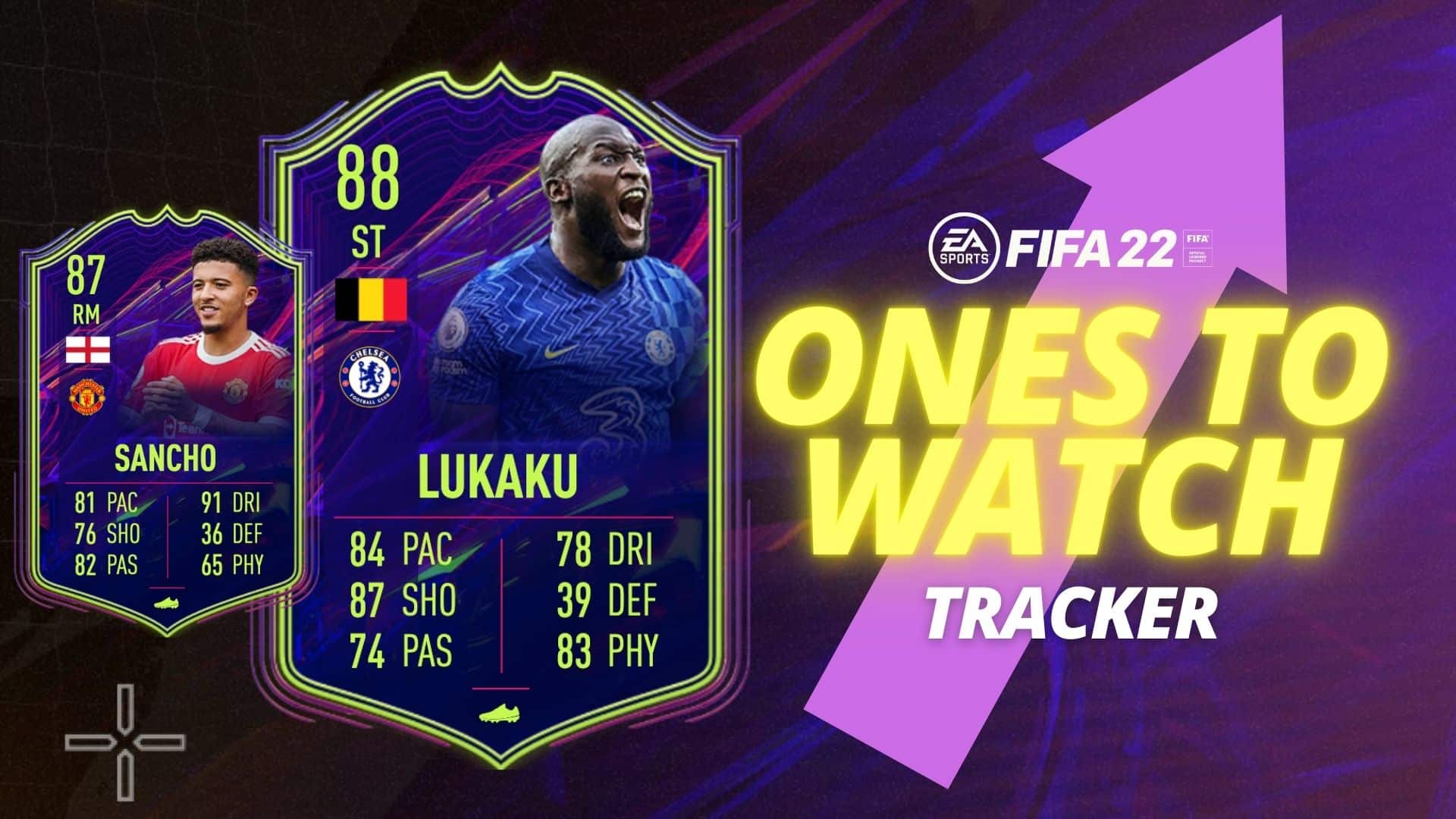 FIFA 22 ones to watch stat tracker