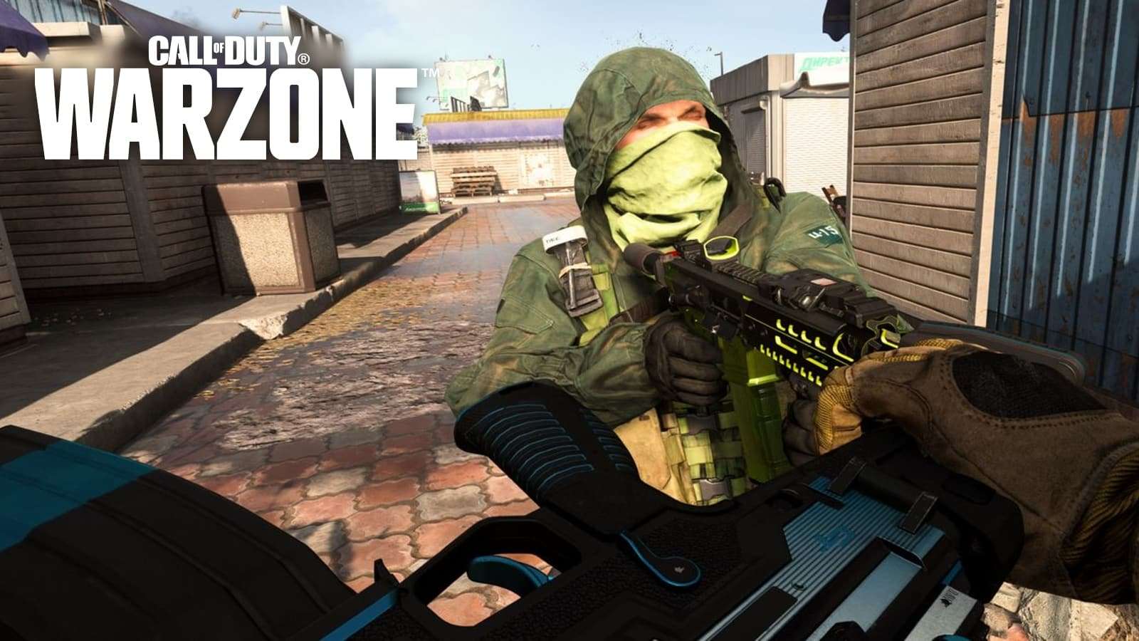 Warzone melee with Warzone logo