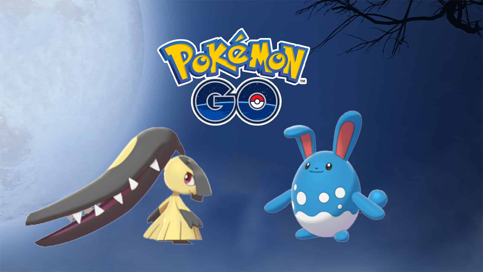 Mawile and Azumarill as part of the Halloween Cup in Pokemon Go