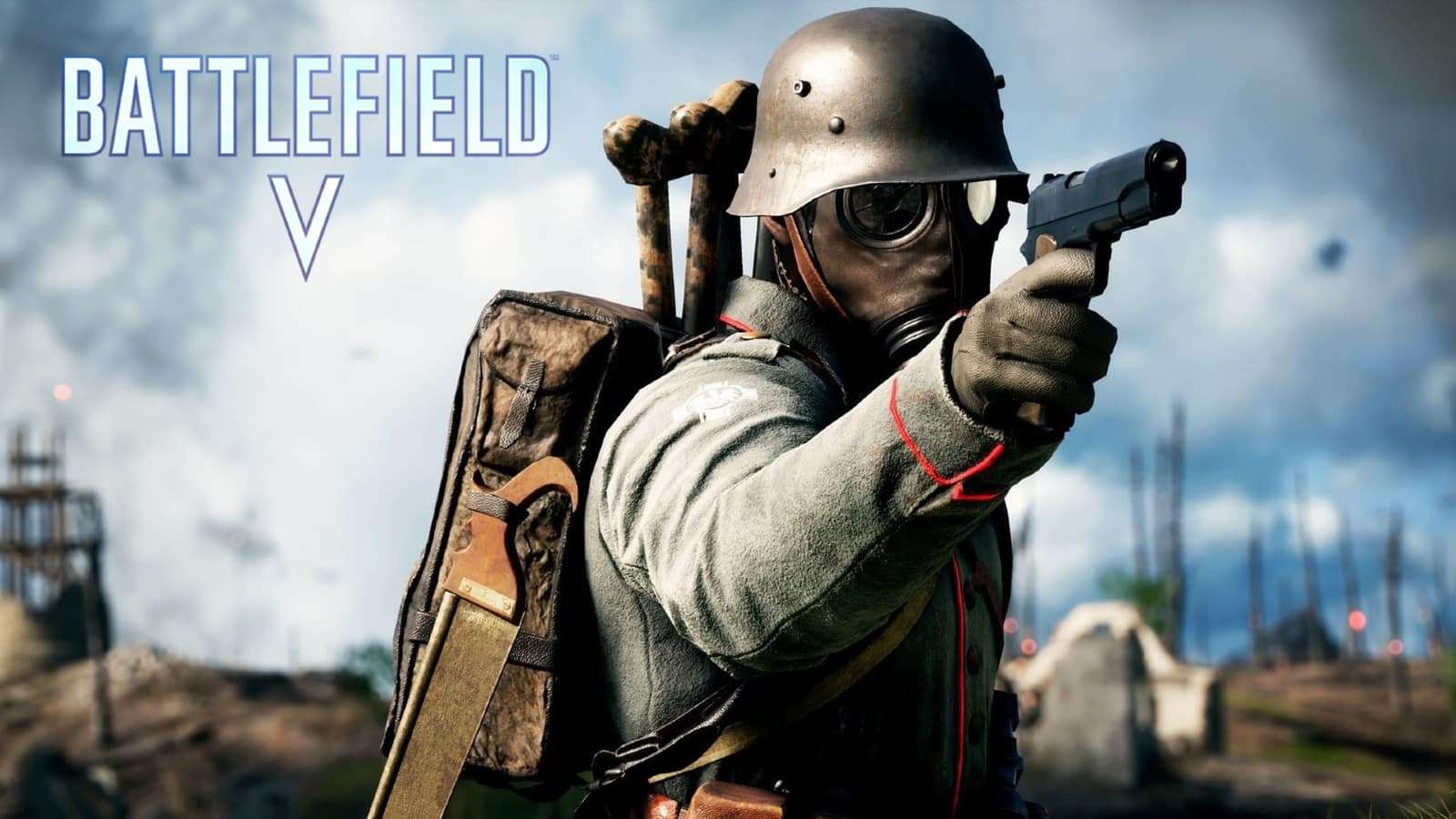 Battlefield 5 soldier with pistol