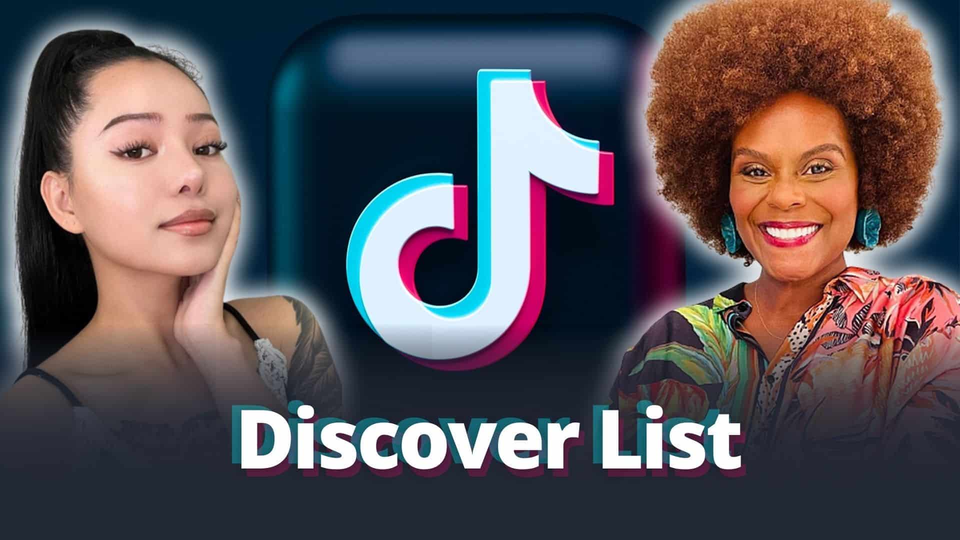 TikTok new discover list